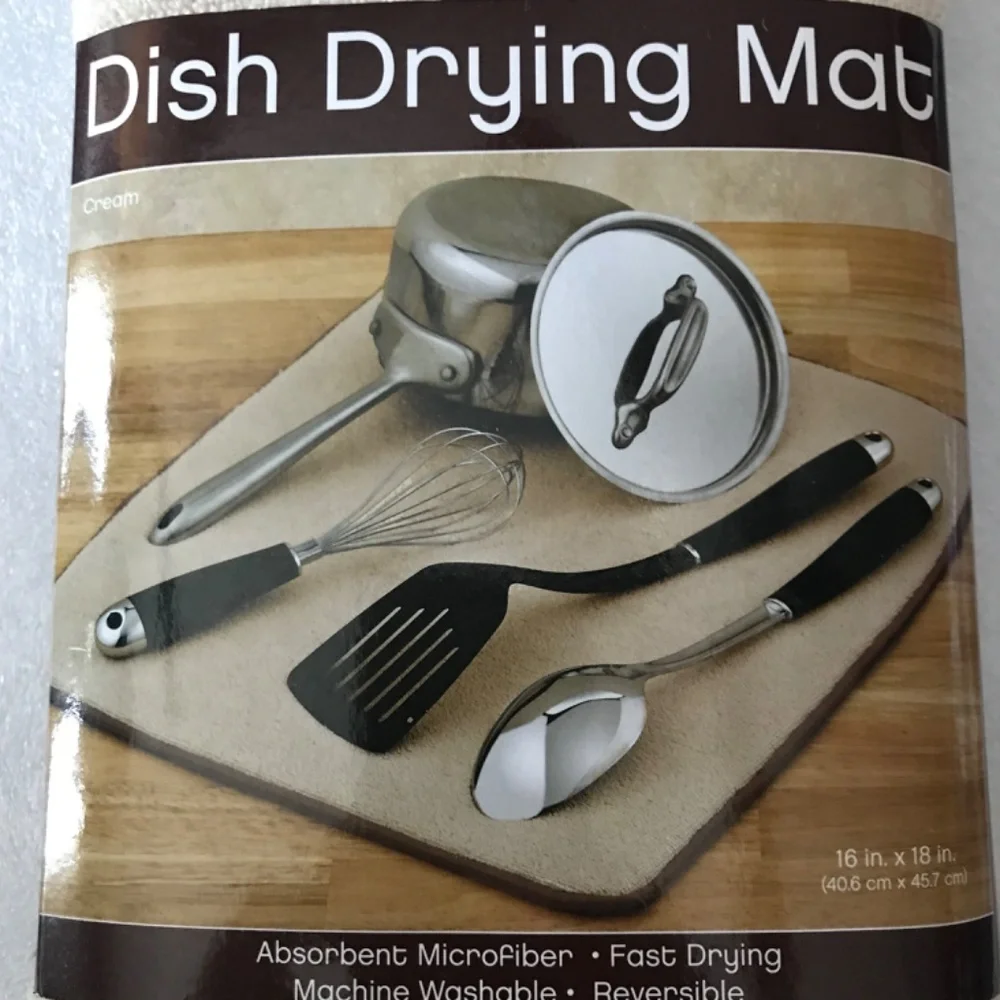 Dish Drying Mat New 16” x 18”
